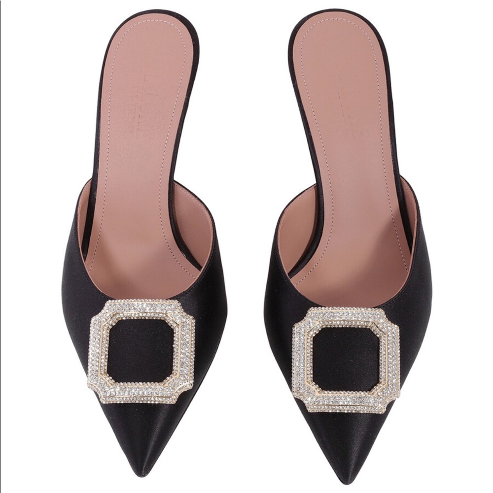 Malone Souliers Mona 70 Satin Mules BRAND NEW/NEVER WORN - Picture 13 of 14